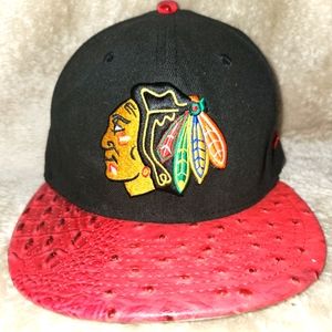 UNIQUE Textured Chicago Blackhawks Hat
